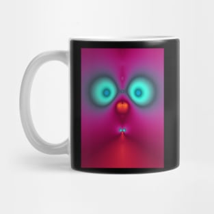 Cute fractal face four Mug